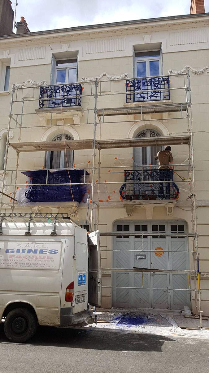 Travaux de ravalement de façade à Vichy